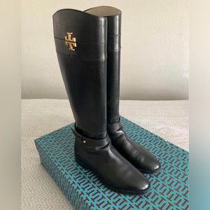 Tory Burch Everly boot calf leather perfect black size 7 , style number 60223
